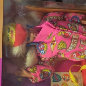 NAF NAF Barbie By Mattel with Pink Jacket and Colorful Accessories